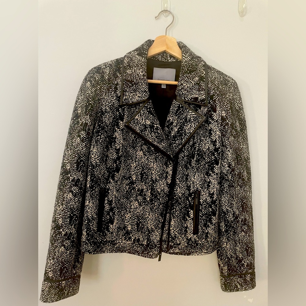 New (without tags) Classiques Entier tweed moto jacket